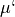 \mu`
